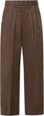 Dondup Broeken, Dames, Bruin, S, Wide Broeken