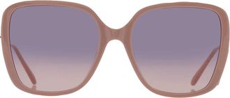 Chlo&eacute; Blue Gradient Square Ladies Sunglasses CH0173S 003 57