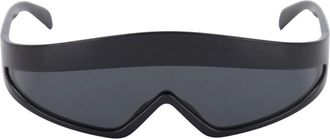 Prada Accessoires, unisex, Zwart, ONE Size, Catwalk Mask Zonnebril