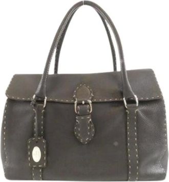 Fendi Pre-owned Handbags, female, Brown, Size: ONE SIZE Pre-owned Vintage Shoulder Bag
