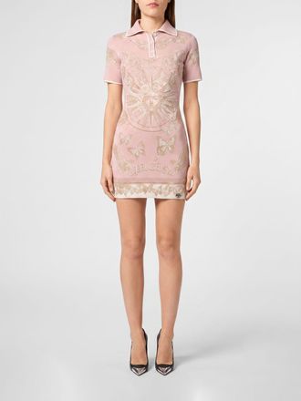 Philipp Plein Abito a polo mini in misto lana