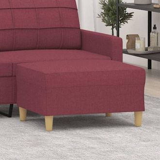vidaXL Poggiapiedi Rosso Vino 70x55x41 cm in Tessuto - Vidaxl