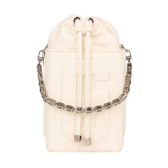 GCDS Bucket Bags, female, White, Size: ONE SIZE Shoulder Bag