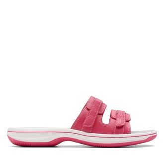 Clarks Womens Breeze Piper Slide Sandal, lightpink, 7 UK