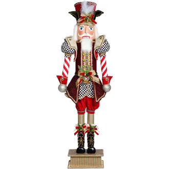 Mark Roberts North Pole Checkered Nutcracker, Large at Nordstrom