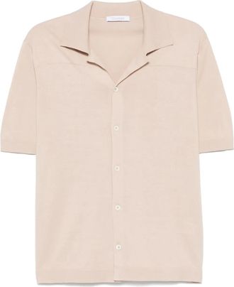 Cruciani Camicia a coste - Toni neutri