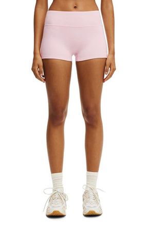 Cotton On Womens Active Ultra Soft Micro Shortie Short in Cherry Dream at Nordstrom, Size Xx-Small