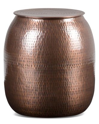 Simpli Home Griffen Industrial 19In Metal Storage Accent Side Table