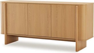 Koketto Home Aparador de 160 cm con puertas en roble natural