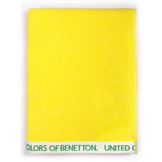 Benetton Toalla De Playa 90x160cm 380gsm Velour 100%algodon Amarillo Casa Amarillo