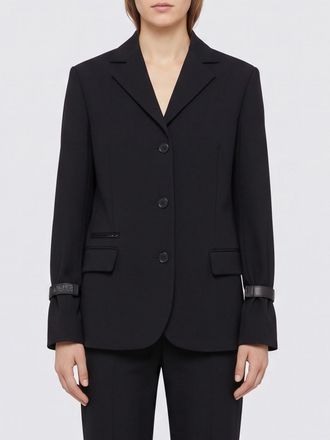 Loewe Blazer corto monopetto in misto lana con chiusura a bottoni