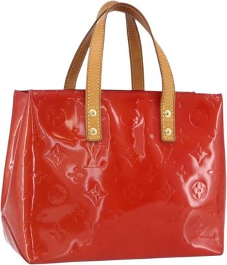 Louis Vuitton Reade Handbag Monogram Vernis Red Patent_Leather Handbag (Pre-Owned)