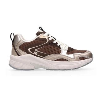 Maruti Schoenen, Dames, Bruin, 41 EU, Leer, Novi Leren Sneakers