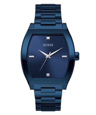 Guess Punctual Mens Blue Watch GW0847G2 Stainless Steel - One Size