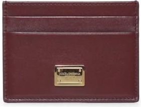 Dolce & Gabbana Tarjetero en piel de becerro Plong&eacute; - Accessories - Mujer - Rojo - ONE SIZE