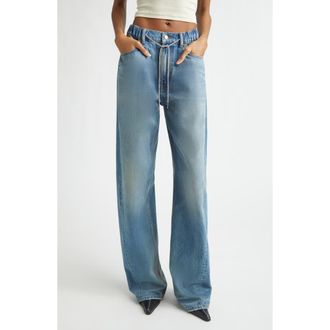 Alexander Wang Balloon Leg Jeans in Tinted Medium Indigo at Nordstrom, Size 27