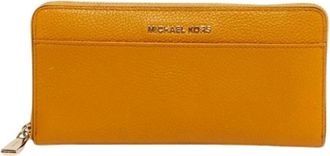 Michael Kors Pre-owned Wallets, female, Yellow, Size: ONE SIZE Pre-owned Leather Wallet