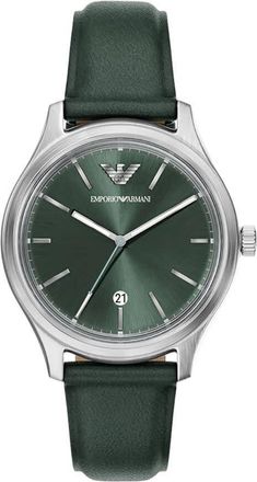 Emporio Armani Minimalist Green Dial Mens Watch AR11749