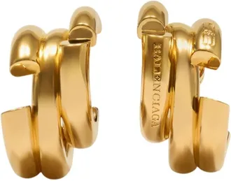 Balenciaga Womens Saint Germain Earrings Metal Gold Jewelry-Watches