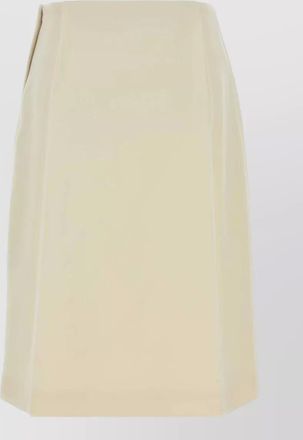 Jil Sander crepe skirt high waist seam detailing