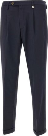 Myths Slim-fit Trousers, male, Blue, Size: XS Elegant Trousers