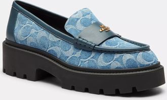 Coach Lucy Lug Sole In Signature Denim