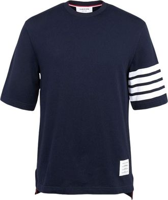 Thom Browne Short Sleeve T-Shirt Navy MJS168G-07862-415