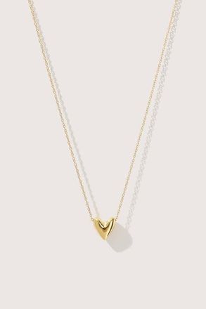 Otiumberg 14kt Gold Vermeil Roscida Heart Necklace in Yellow Toned Gold at Nordstrom