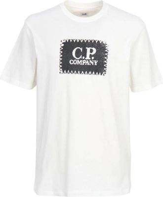 C.P. Company T-shirt con etichetta stampata - - Tops - Uomo - Bianco - S