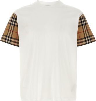 Burberry Carrick T Shirt Bianco-Donna