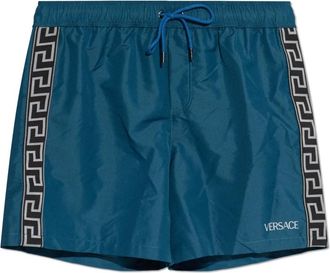 Versace Jacquard Zwemshorts - Heren - Strandmode - Blauw - L - Polyester - Badmode