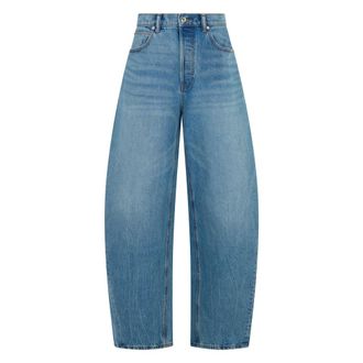 Alexander Wang Jeans, Dames, Blauw, W27, Katoen, Crystal Blow Up Jean