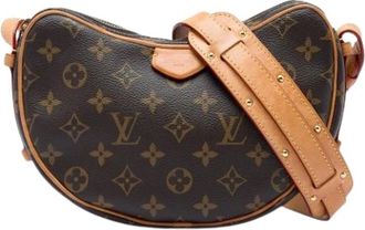 Louis Vuitton Pre-owned Croissant MM - Dames - Pre-owned - Bruin - Maat: ONE Size Leer
