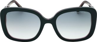 Marc Jacobs Unisex Dark Grey SF Lensed Teal Green Sunglasses - One Size