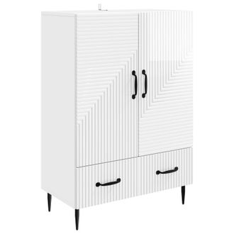 vidaXL Aparador Brillante 66 X 34,5 X 95 Cm Madera De Ingenier&iacute;a Vidaxl
