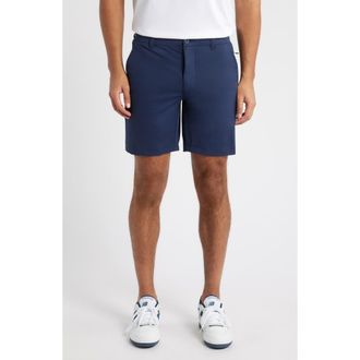 Swannies Fairway 8-Inch Flat Front Stretch Golf Shorts in Navy at Nordstrom, Size 34