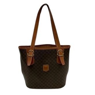 Celine Pre-owned Tote Bags, female, Brown, Size: ONE SIZE Pre-owned Macadam Leather Canvas Tote Bag
