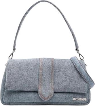 Jacquemus Pre-owned Le Bambimou Schoudertas - Dames - Vintage Schoudertas - Blauw - ONE Size - Denim - Vintage