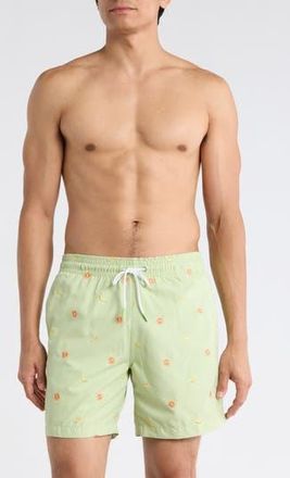 Trunks Surf & Swim Co. Sano 6.5-Inch Swim Shorts in Margarita at Nordstrom Rack, Size X-Large