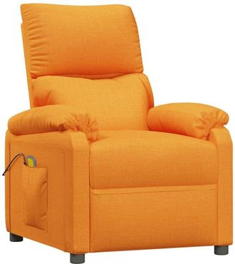 vidaXL Sill&oacute;n De Masaje De Tela Amarillo Vidaxl