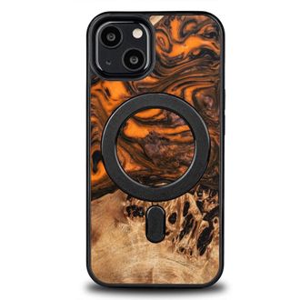 OEM Funda Bewood Unique Para Iphone 13 - Naranja Con Magsafe