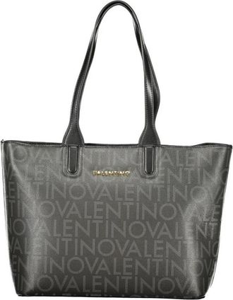 Valentino Polyethyleen Handtas met Gestructureerd Design - Dames - Shoppers - Zwart - ONE Size - Tassen