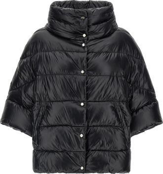 Herno Ultralight Hood - Dames - Gewatteerde jassen - Zwart - S - Nylon - Jassen