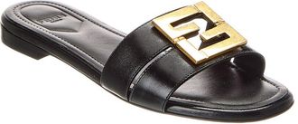 Fendi FFold Leather Sandal