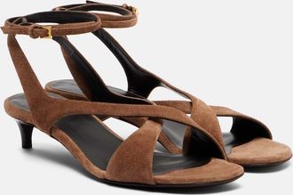 Khaite Liria suede sandals