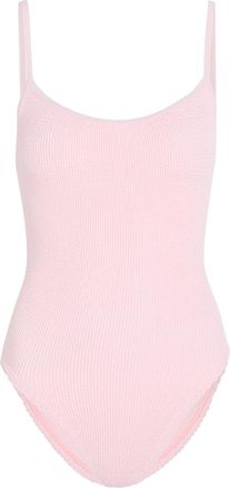 Hunza G Pamela Crinkle Swimsuit - Light Pink - One Size