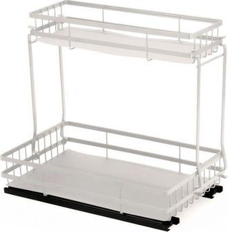 OEM Estanter&iacute;a Bajo El Fregadero Con Cestas Deslizantes, Organizador Multinivel Para Cocina Y Ba&ntilde;o, Color Blanco