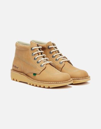 Kickers Mens Kickers Kick Hi Mens Tan Nubuck Boots - Brown - Size: 6.5