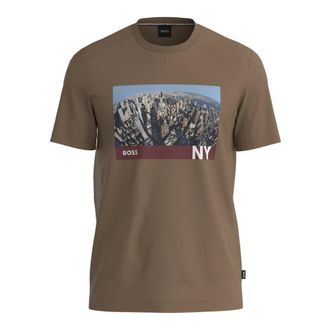 HUGO BOSS Heren, Tops, Bruin, Maat: M