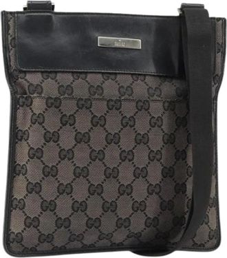 Gucci Pre-owned Cross Body Bags, female, Brown, Size: ONE SIZE Pre-owned Canvas Vintage Cross Body Bag